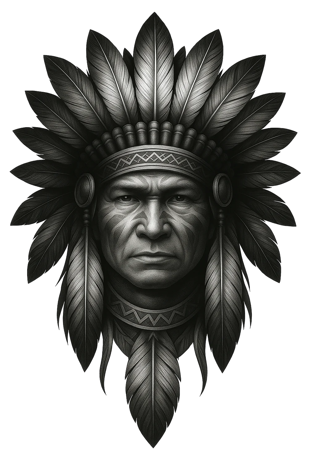 Original grayscale portrait artwork